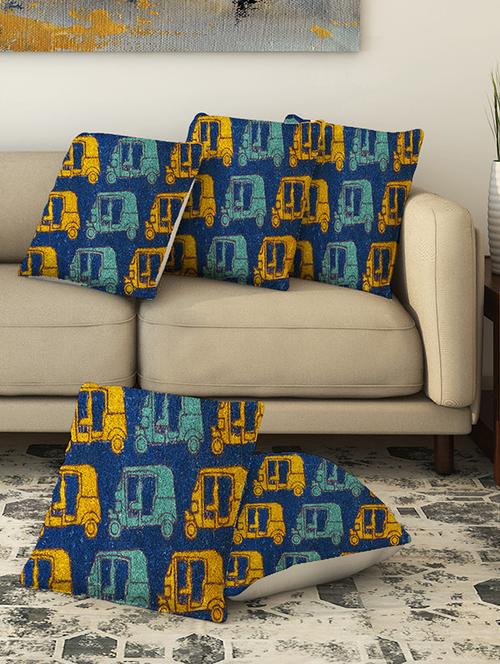 la verve digital printed canvas cushion cover - 13462680 - Very Small Image - 1
