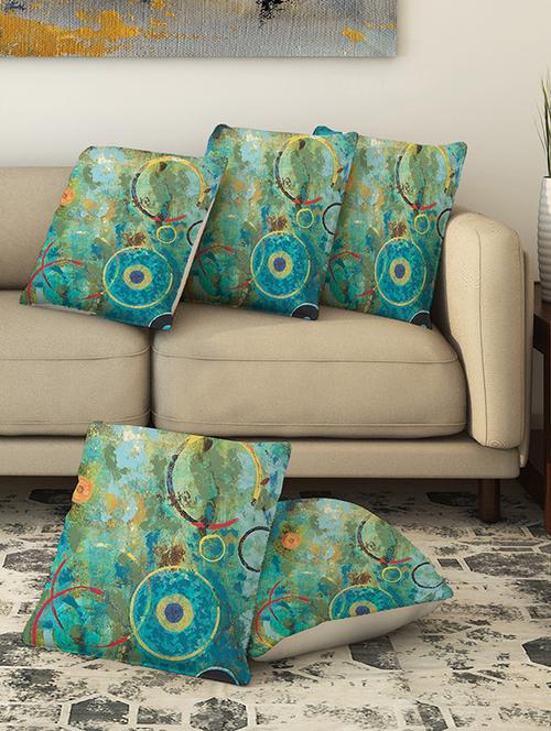 la verve digital printed canvas cushion cover - 13462683 - Very Small Image - 1