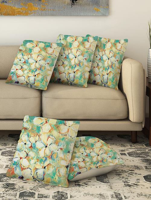 la verve digital printed canvas cushion cover - 13462684 - Very Small Image - 1