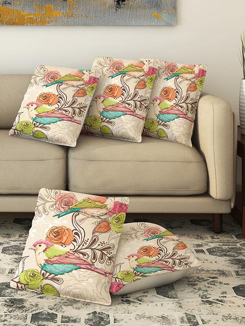 la verve digital printed canvas cushion cover - 13462689 - Very Small Image - 1