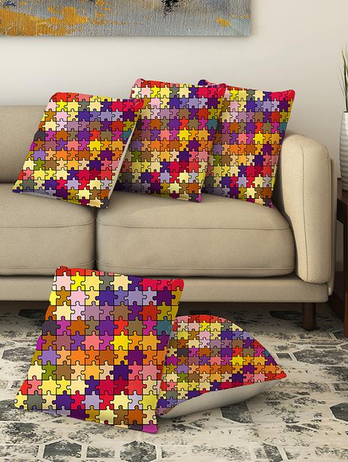 la verve digital printed canvas cushion cover - 13462696 - Very Small Image - 1