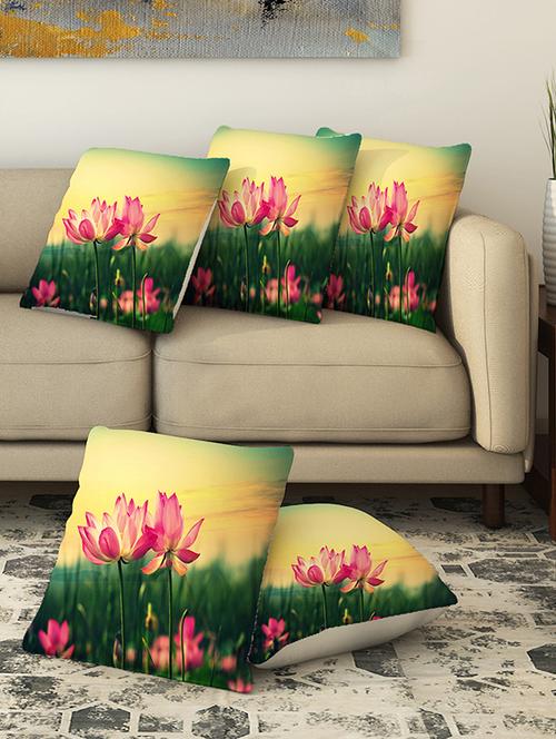 la verve digital printed canvas cushion cover - 13462698 - Very Small Image - 1