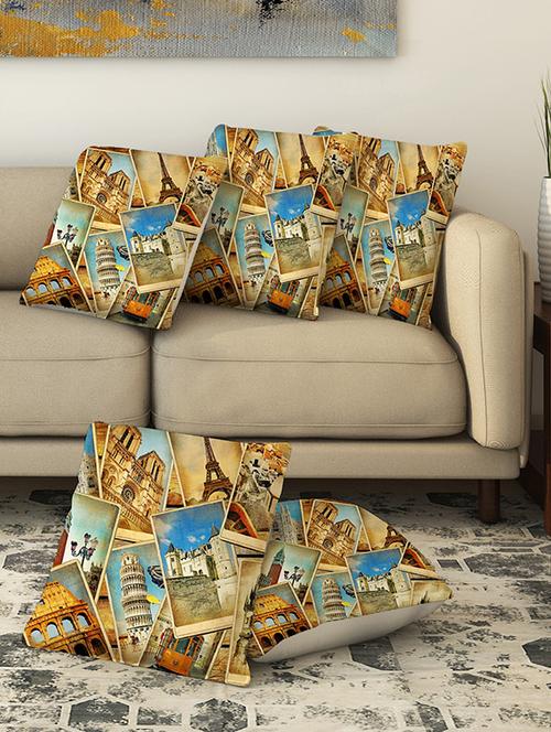 la verve digital printed canvas cushion cover - 13462715 - Very Small Image - 1