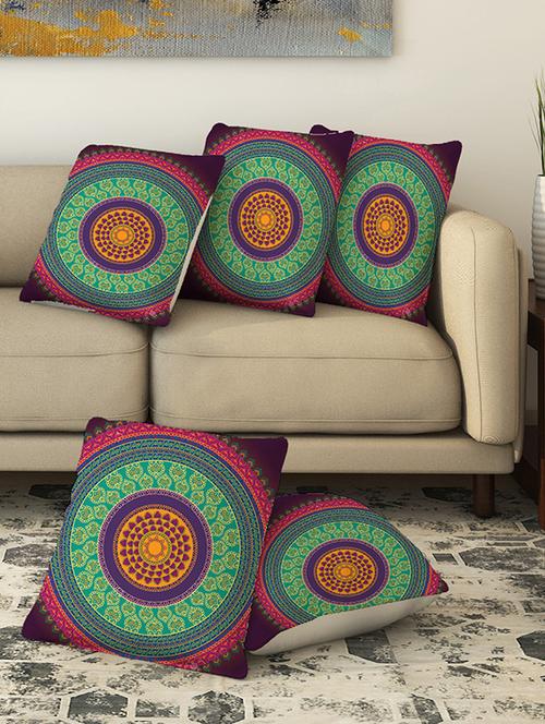 la verve digital printed canvas cushion cover - 13462716 - Very Small Image - 1