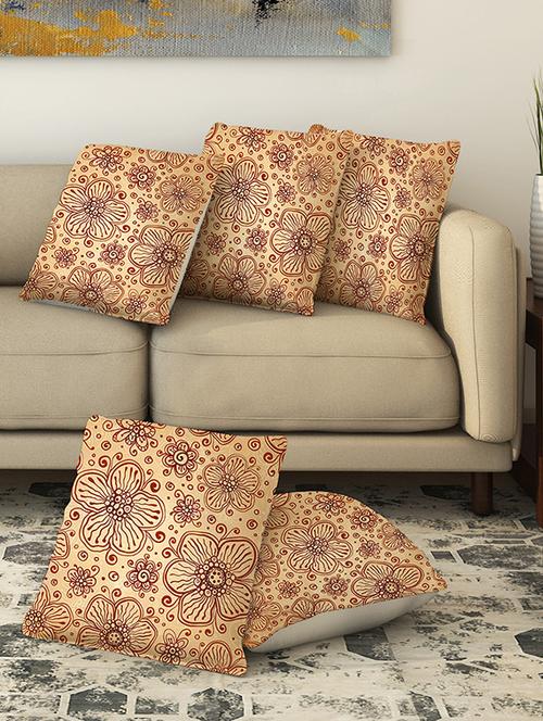 la verve digital printed canvas cushion cover - 13462721 - Very Small Image - 1