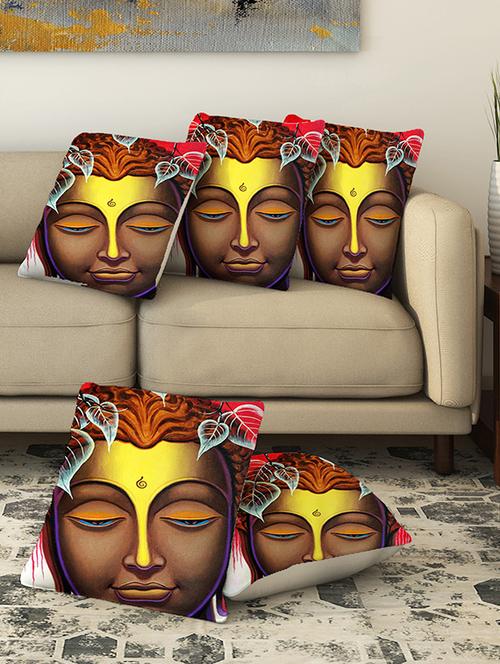 la verve digital printed canvas cushion cover - 13462723 - Very Small Image - 1