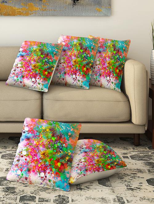 la verve digital printed canvas cushion cover - 13462732 - Very Small Image - 1