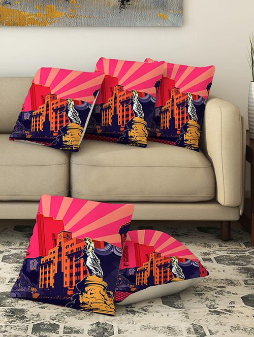 la verve digital printed canvas cushion cover - 13462753 - Very Small Image - 1