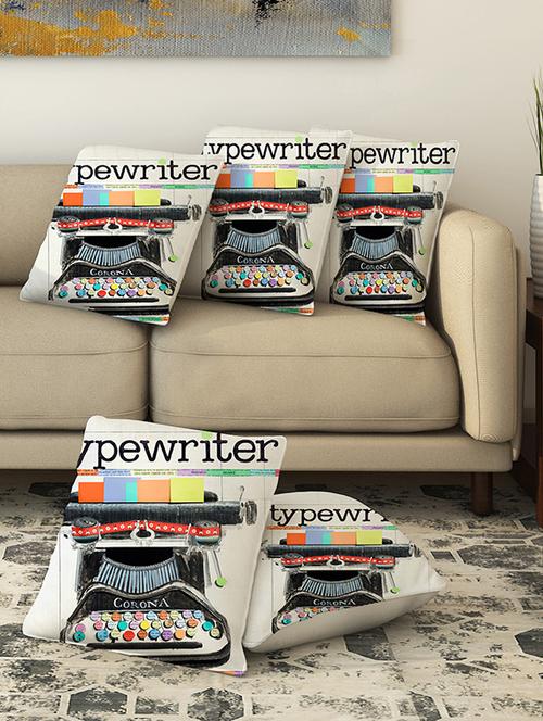la verve digital printed canvas cushion cover - 13462775 - Very Small Image - 1