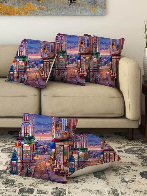 la verve digital printed canvas cushion cover - 13462783 - Very Small Image - 1