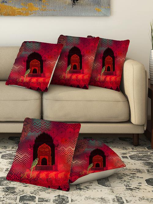 la verve digital printed canvas cushion cover - 13462787 - Very Small Image - 1