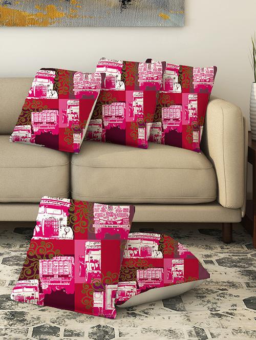 la verve digital printed canvas cushion cover - 13462790 - Very Small Image - 1