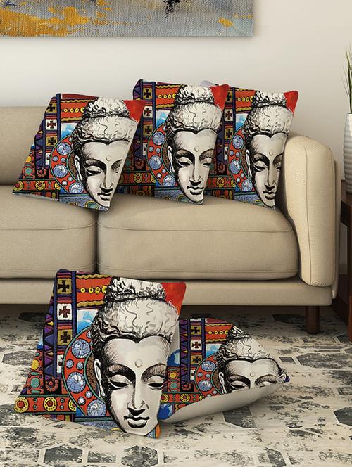 la verve digital printed canvas cushion cover - 13462804 - Very Small Image - 1