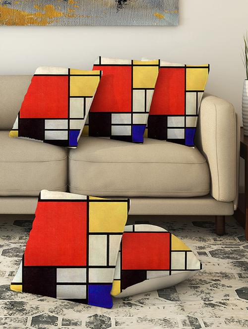 la verve digital printed canvas cushion cover - 13462806 - Very Small Image - 1