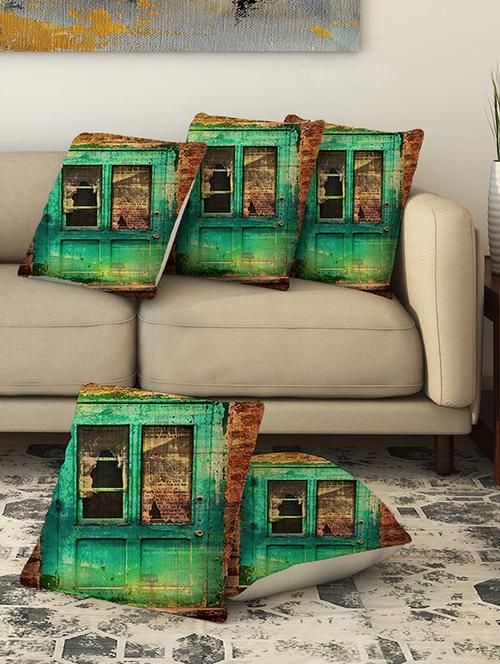 la verve digital printed canvas cushion cover - 13462814 - Very Small Image - 1