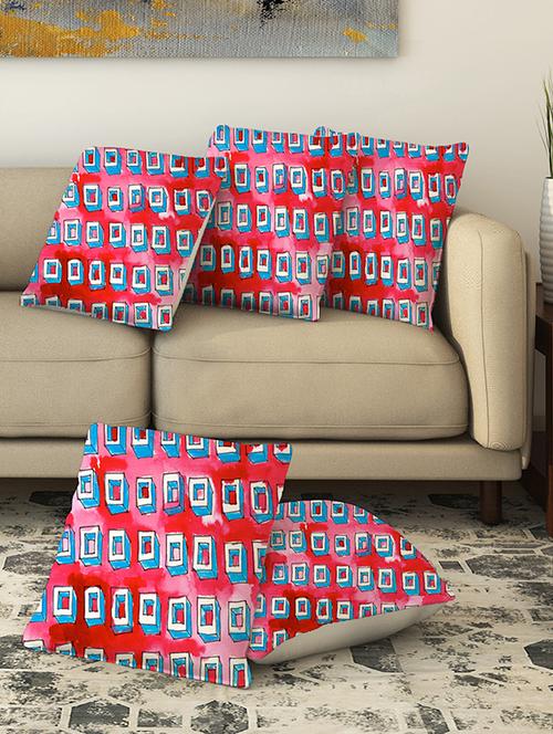 la verve digital printed canvas cushion cover - 13462816 - Very Small Image - 1