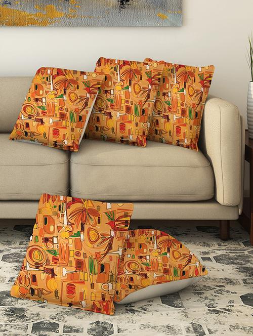 la verve digital printed canvas cushion cover - 13462822 - Very Small Image - 1