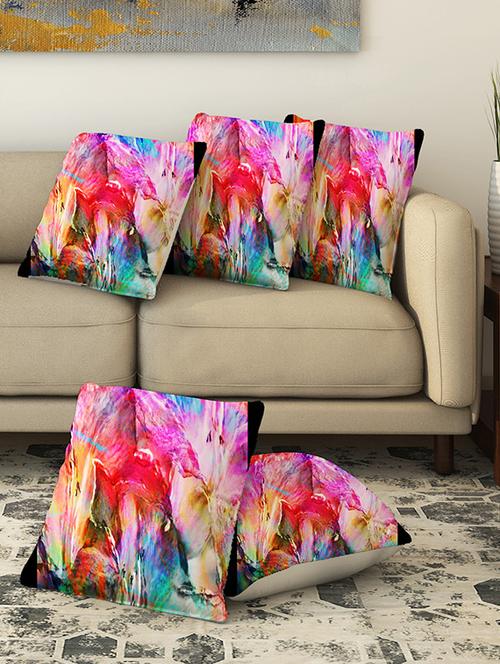 la verve digital printed canvas cushion cover - 13462827 - Very Small Image - 1