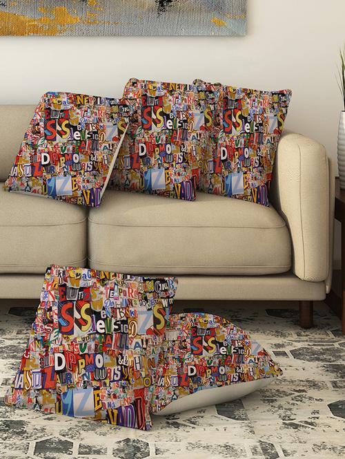 la verve digital printed canvas cushion cover - 13462830 - Very Small Image - 1