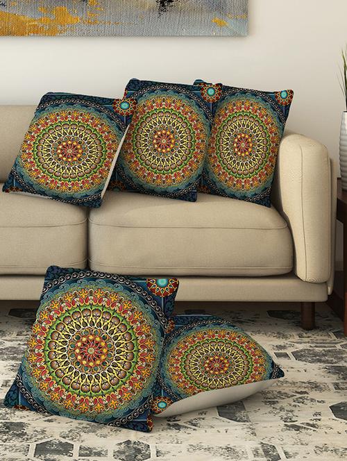 la verve digital printed canvas cushion cover - 13462832 - Very Small Image - 1