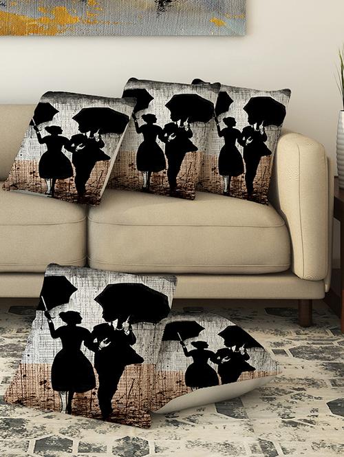 la verve digital printed canvas cushion cover - 13462835 - Very Small Image - 1
