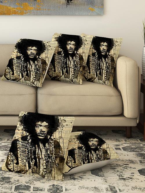 la verve digital printed canvas cushion cover - 13462837 - Very Small Image - 1