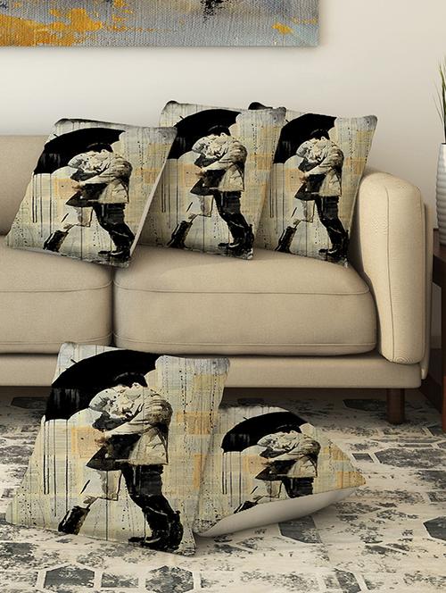 la verve digital printed canvas cushion cover - 13462842 - Very Small Image - 1