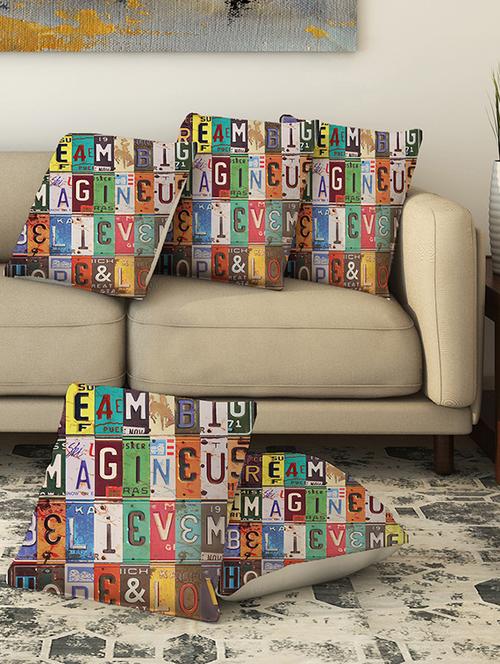 la verve digital printed canvas cushion cover - 13462848 - Very Small Image - 1