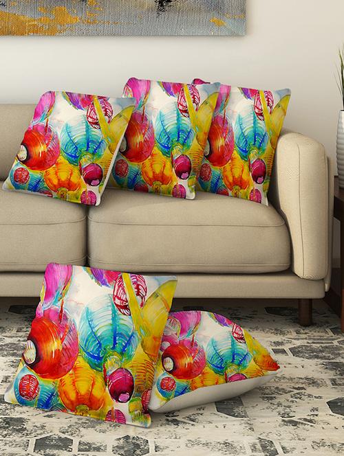 la verve digital printed canvas cushion cover - 13462849 - Very Small Image - 1