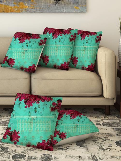 la verve digital printed canvas cushion cover - 13462859 - Very Small Image - 1