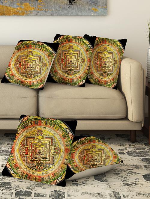 la verve digital printed canvas cushion cover - 13462864 - Very Small Image - 1