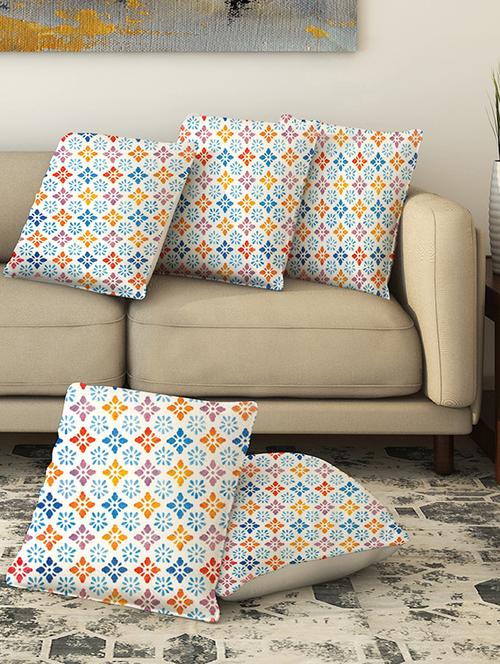 la verve digital printed canvas cushion cover - 13462865 - Very Small Image - 1