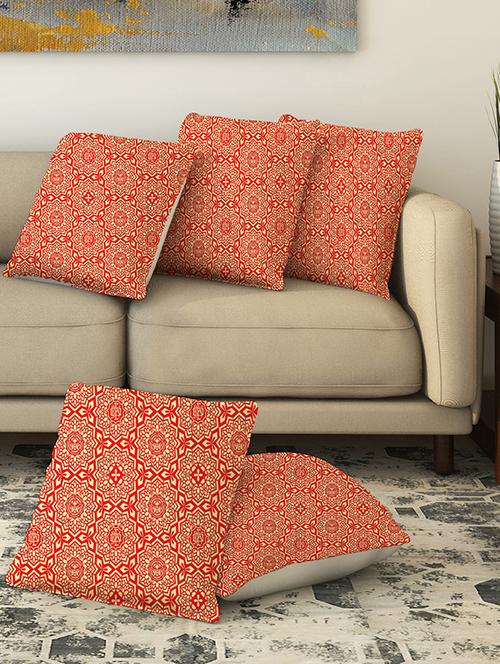 la verve digital printed canvas cushion cover - 13462870 - Very Small Image - 1