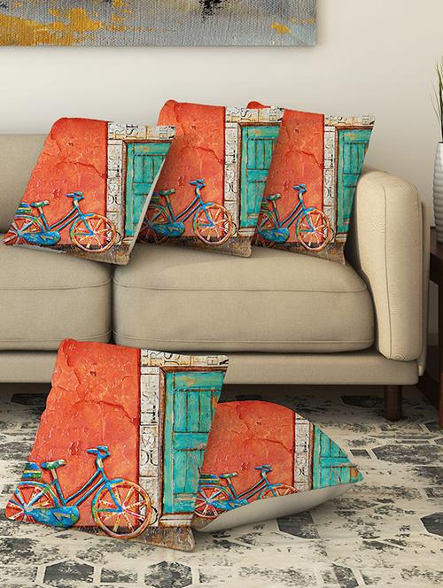 la verve digital printed canvas cushion cover - 13462876 - Very Small Image - 1
