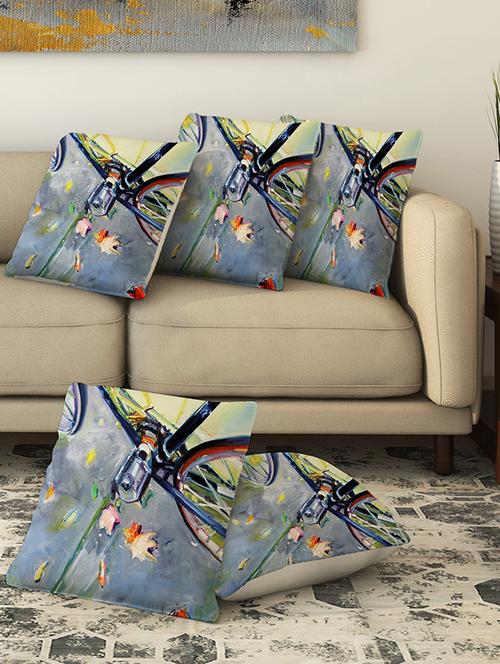 la verve digital printed canvas cushion cover - 13462877 - Very Small Image - 1