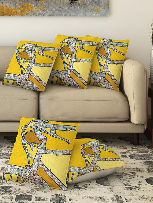 la verve digital printed canvas cushion cover - 13462882 - Very Small Image - 1