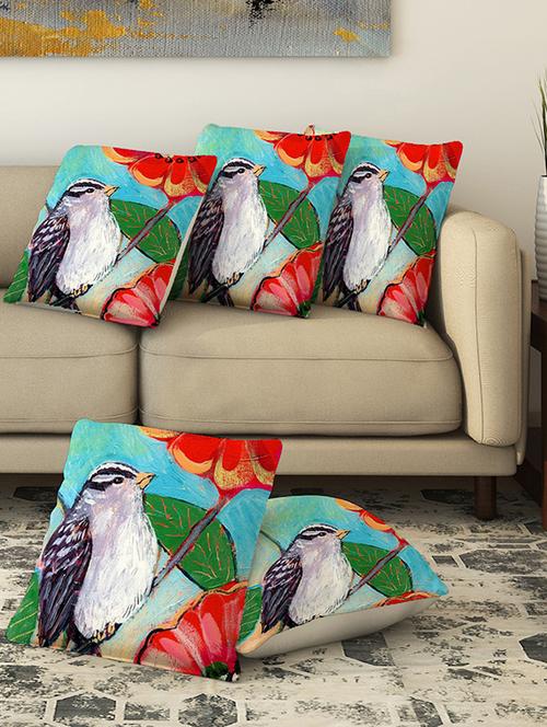 la verve digital printed canvas cushion cover - 13462895 - Very Small Image - 1