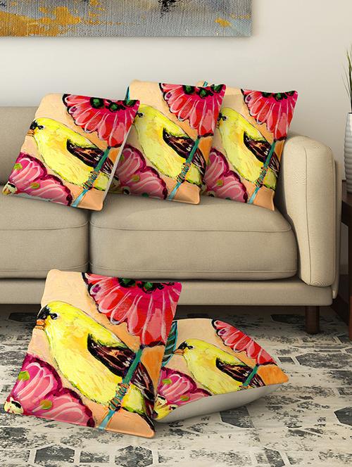 la verve digital printed canvas cushion cover - 13462896 - Very Small Image - 1