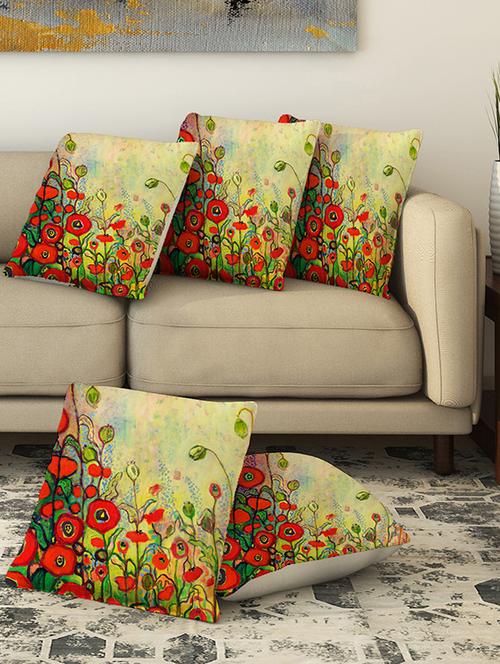 la verve digital printed canvas cushion cover - 13462899 - Very Small Image - 1