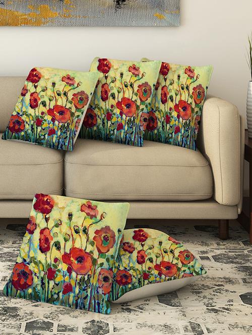 la verve digital printed canvas cushion cover - 13462907 - Very Small Image - 1