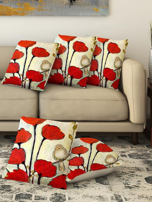 la verve digital printed canvas cushion cover - 13462908 - Very Small Image - 1