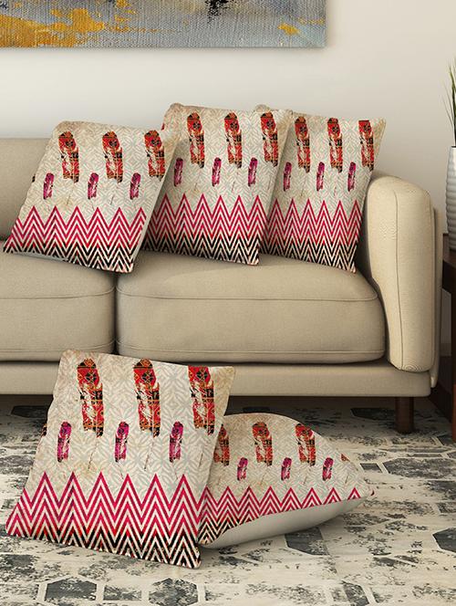 la verve digital printed canvas cushion cover - 13462913 - Very Small Image - 1