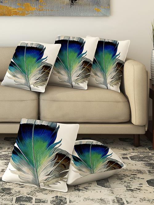 la verve digital printed canvas cushion cover - 13462916 - Very Small Image - 1