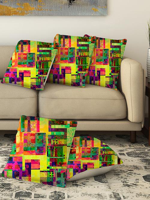 la verve digital printed canvas cushion cover - 13462917 - Very Small Image - 1