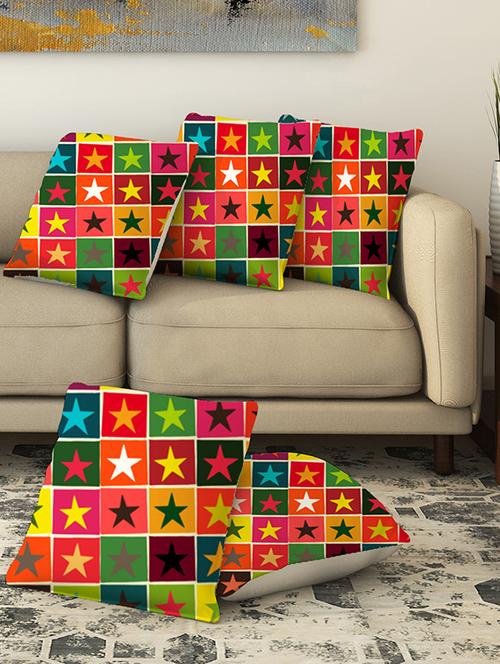 la verve digital printed canvas cushion cover - 13462921 - Very Small Image - 1