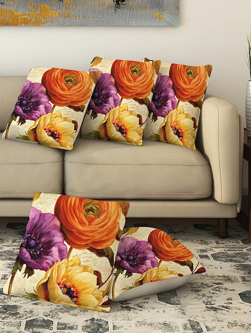 la verve digital printed canvas cushion cover - 13462936 - Very Small Image - 1