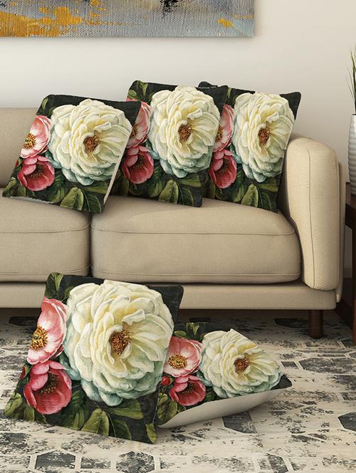 la verve digital printed canvas cushion cover - 13462937 - Very Small Image - 1
