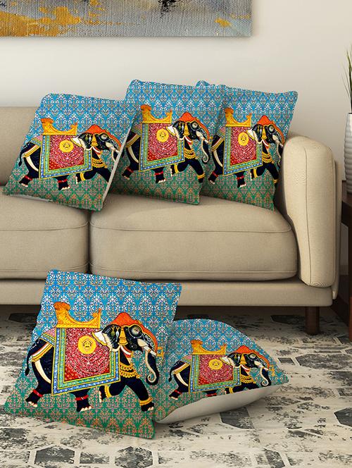 la verve digital printed canvas cushion cover - 13462957 - Very Small Image - 1