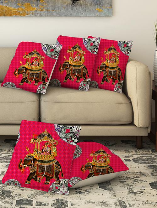 la verve digital printed canvas cushion cover - 13462966 - Very Small Image - 1