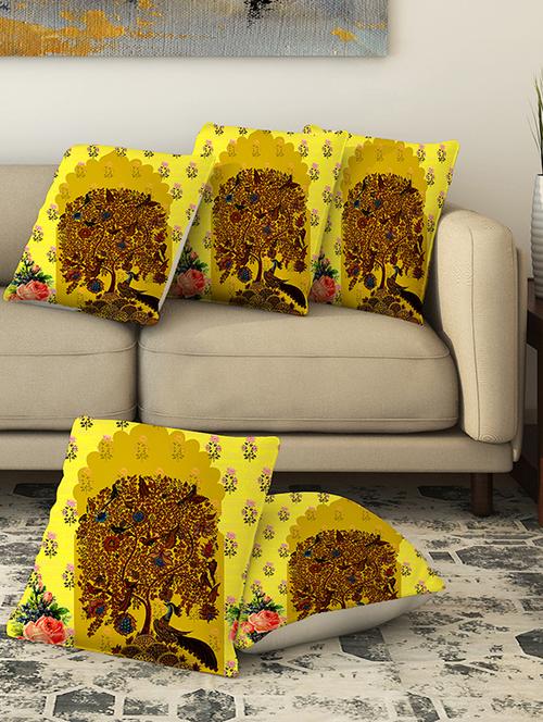 la verve digital printed canvas cushion cover - 13462967 - Very Small Image - 1